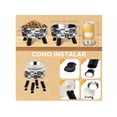 thumbnail image 3 of 2pcs Plato Comedero Elevado Acero Inoxidable Para Gato Perro Xtellar blanco, 3 of 4