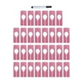 thumbnail image 4 of Separadores de Tamaño de Ropa de 30 Piezas, Separadores de Armario Vacíos, Organizador de Particiones, Anillos de Marcador de Tamaño para La Tienda de rosa, 4 of 8