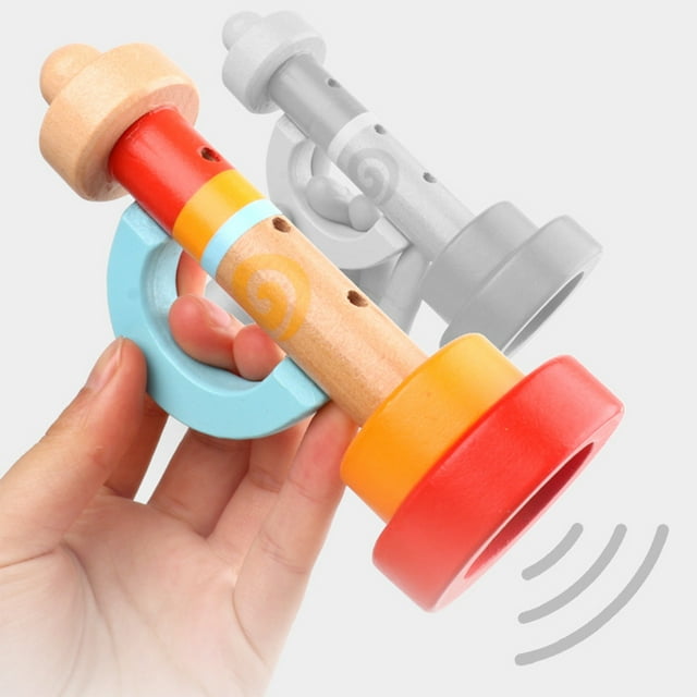Amzcrzy Toys, Education, Horn Children's Toys Children's Blowing Blowing Musical Instrument Loudspeaker Harmonica Blowing Can Be Blown Whistle Whistle, Wood Children Horns