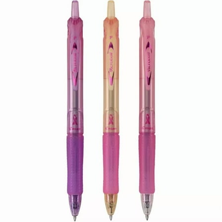 Breast Cancer Awareness Ballpoint Pens Fine Point 0.7mm Black Ink