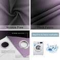 thumbnail image 6 of Blackout Curtains for Bedroom, Purple Black Ombre Room Darkening Window Drapes for Living Room, Modern Gradient Abstract Art Thermal Insulated Grommet Curtains, 42x63 inch, 2 Panels, 6 of 9