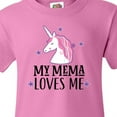 thumbnail image 4 of Inktastic My Mema Loves Me Girl Unicorn Youth T-Shirt, 4 of 5