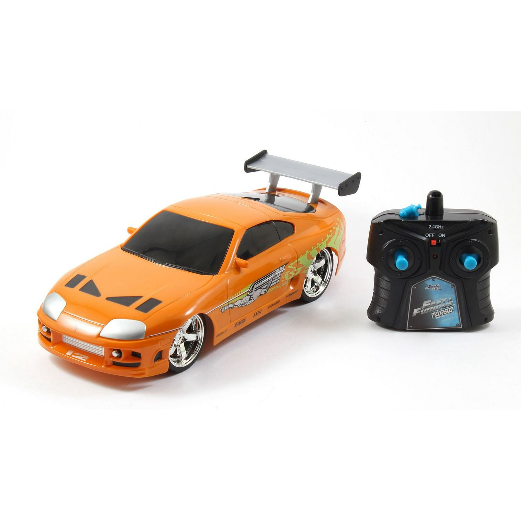 Jada, Fast & Furious 1:16 R/C 1995 Toyota Supra-Orange Toy Vehicle