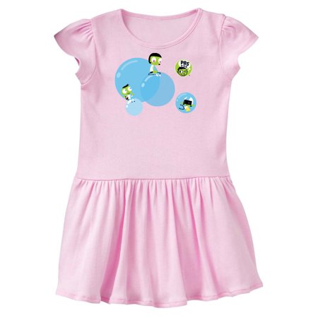 PBS Kids Dot, Del, and Dee Riding Bubbles Toddler Dress