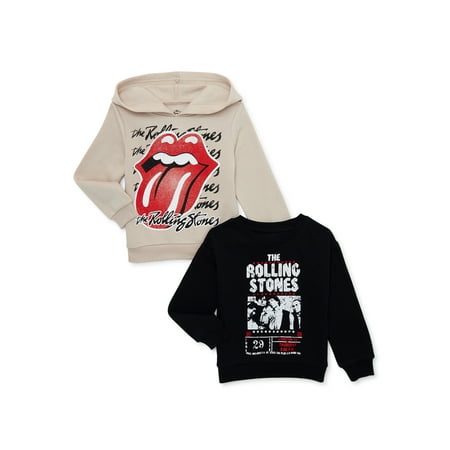 

Rolling Stones Toddler Boy 2PK Pullover Sweatshirt Set Sizes 12M-5T