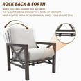 thumbnail image 4 of NATURAL EXPRESSIONS 3 Piece Patio Bistro Set, Outdoor Patio Seating Chair, Motion Rocking Chair, Stationary Rocker with Thick Olefin Cushions for Backyard,Porch,Poolside, 4 of 7