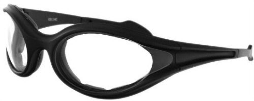 Foamerz Sunglass, Black Frame, Anti-fog Clear Lens