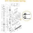 thumbnail image 4 of HSHDLDF Lot de 10 Ressorts d'Alimentation 877-761 pour Clous de Toit Hitachi NV45AB2, NV45AB, NV50A1, 4 of 7