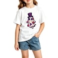 thumbnail image 2 of Zylarhe Kids Halloween Tops Short Sleeve Crewneck Casual Summer Fashion T Shirt for Boys and Girls White 2-3 Years, 2 of 4