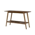 thumbnail image 6 of Linon Charlotte Console Table, Brown, with Shelf, 6 of 7