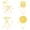 新明黄色, variant on 3 Piece Foldable Patio Bistro Set,3-Piece Metal Patio Table & 2 Chairs,No Assembly,Portable Indoor/Outdoor Garden Furniture for Balcony, Porch, Yard, Sturdy