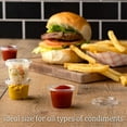 thumbnail image 3 of Galashield [50 Sets - 1 oz.] Jello Shot Cups Condiment Containers with Lids  Sauce Cups, Portion Cups, Dressing Container  Small Plastic Containers with Lids, 3 of 8