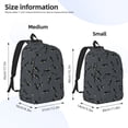 thumbnail image 2 of Easygdp Cute Shark Mochila de Lona Resistente para Laptop, Compatible con Laptops de 15 a 17 pulgadas, Ideal para Escuela, Trabajo y Viajes-Medium, 2 of 5