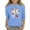 Light Blue C, variant on WRKEKC Girls Long Sleeve T-Shirts, Boys Long Sleeve Shirts, Boys and Girls Middle and High School 100 Day School Print 3/4 Sleeve Round Neck Pullover Basis Shirt