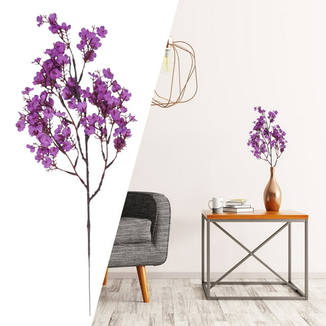 Uuiauoio Cherry Blossom Branches,19.69in Artificial Cherry Blossom Flowers Long Stems Fake Flowers Vase Arrangements for Wedding Home Japanese Decor