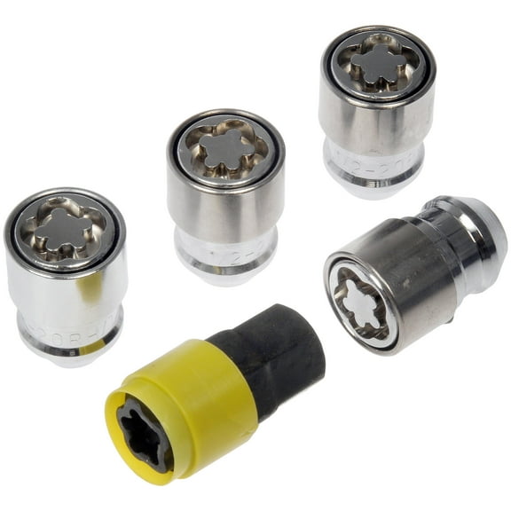 Dorman 712-281 Wheel Lock Set for Specific Models, Chrome (Pack of 5) Fits select: 1991-2019 FORD EXPLORER, 2007-2014 FORD EDGE