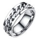 thumbnail image 1 of EeaseMX Anillo sencillo y delicado de acero inoxidable, joyería creativa, anillo de moda para hombre y niño (color acero, tamaño de caja 9), 1 of 7