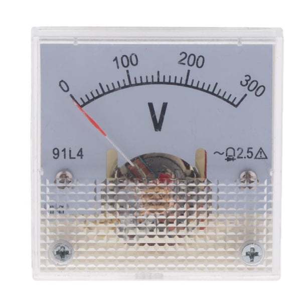 Medidor de voltaje analógico para circuitos eléctricos de 0 a 450 V - Pantalla de fácil lectura 0-300V