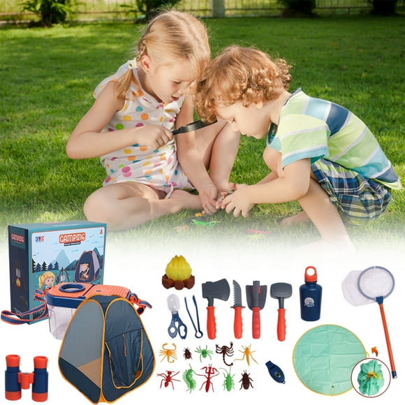 Juego de campamento BuyWeek para niños con kit de exploración al aire libre