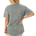 thumbnail image 2 of Women's Gameday Couture  Gray Atlanta Falcons Tackle Titan Boyfriend Washed T-Shirt, 2 of 2
