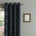 thumbnail image 4 of Quality Home Circle Foil Blackout Curtains - Navy - 52"W x 96"L (Set of 2 Panels), 4 of 4