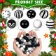 thumbnail image 2 of Craft Beads Cinnvoice, 240 unidades, 1,6 cm, negro y blanco, Navidad, 2 of 6