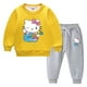 thumbnail image 3 of Conjunto de suéter de ropa para niños de Hello Kitty nuevo para niñas más terciopelo grueso cálido invierno Casual deportes conjunto de manga larga para niños, 3 of 5
