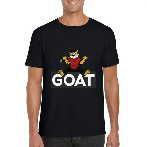 Tiger Is The Goat Funny Tiger Woods Golf GOAT Greatest T-Shirt, for men & women, up to size 5XL