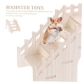 thumbnail image 4 of OULII 1Pcs Small Pet Ramp for Cage with Durable Wood 11.8x4.3x4.7in, 4 of 8