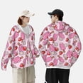 thumbnail image 6 of Fotbe Strawberry Popsicle Men's Women's UPF 50+ Sun Protection Jacket Hooded Cooling Shirt with Pockets Hiking Outdoor Performance-Small, 6 of 9