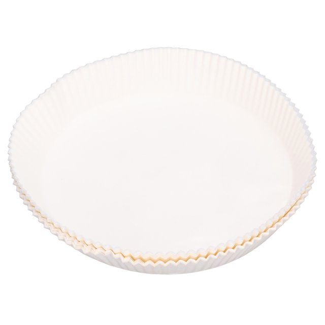 Absorbedores de aceite desechables redondos aptos para horno para hornear sin problemas, revestimientos de papel antiadherentes para cocinar, paquete de 100