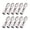 Silver, variant on BOKYAN 10 Sets Zinc Alloy Rope End Snap Hooks 8mm Hanging Bell Fasteners with Screws - Silver