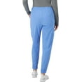 thumbnail image 3 of Hanes Women's Scrubs Cargo Joggers, Healthcare Scrub Joggers for Women, Moisture Wicking, Ceil Blue 2, 3 of 5