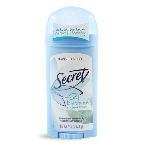 Secret Original Shower Fresh Scent Women's Invisible Solid pH (Pack of 3)