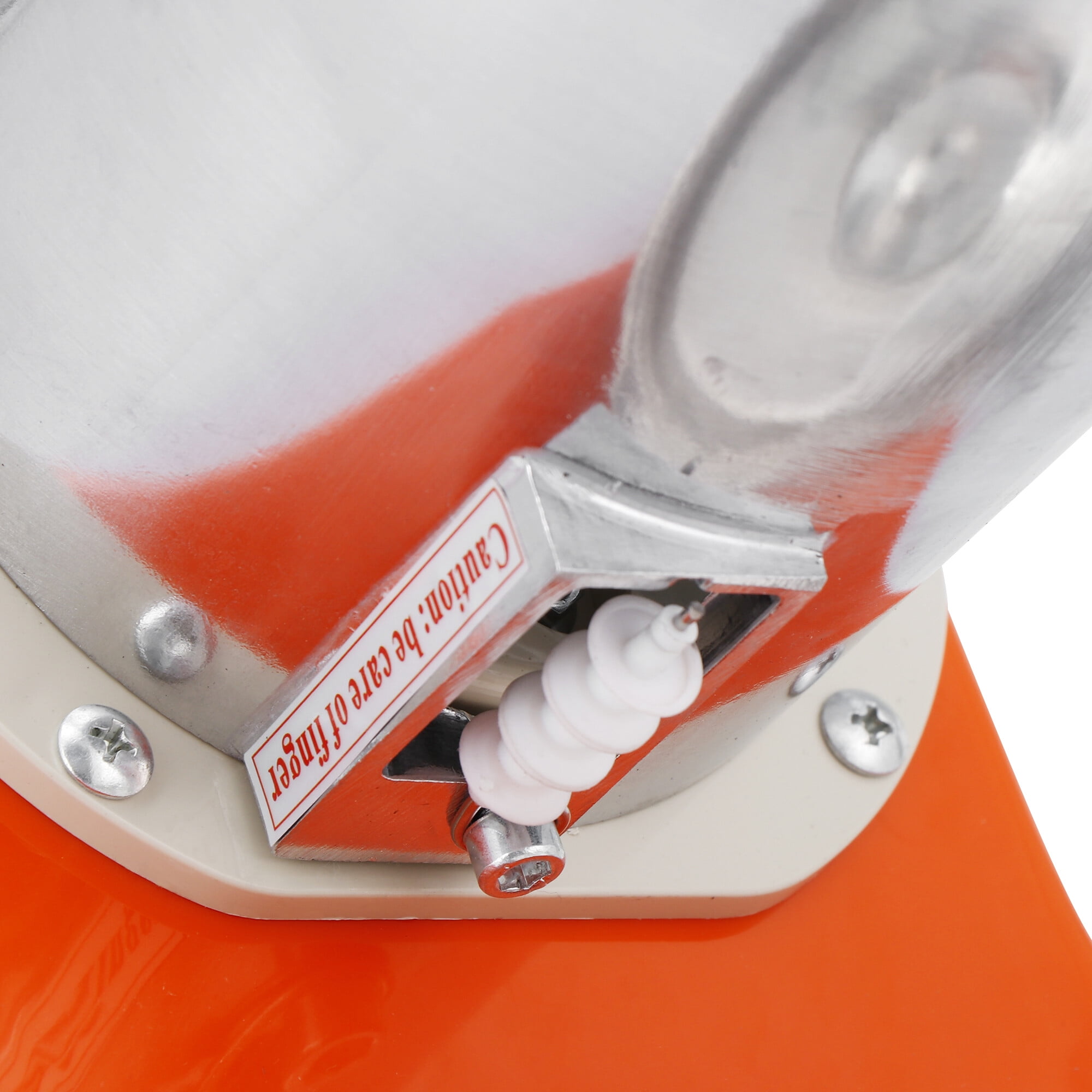 ZenStyle Electric Ice Shaver Orange Stainless Steel Blade Kitchen Snow Maker Machine 300W, 2000R/M