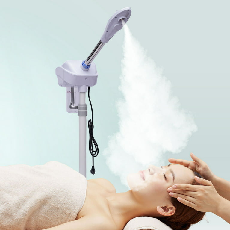 Miumaeov Professional Facial Steamer with Herbal Cup Hot Mist 360 Rotating  Nozzle and Adjustable Stand for Beauty Salon or Home