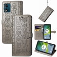 thumbnail image 2 of Funda Cartera FOXDOCK para MOTO E13 , Flip PU con Relieve de Gatos y Perros, Tarjetero y Soporte, 2 of 6