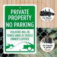 thumbnail image 4 of Bolthead Industrial Private Property Sign, No Parking Sign, 18" x 12", 4 of 7