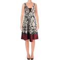 thumbnail image 2 of Rachel Roy Robe Trapèze Paisley pour Femmes, Noir, 6, 2 of 3