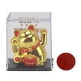 Lucky Fortune Cat, Solar Fortune Cat Statue Safe 2 Inch For Home For
