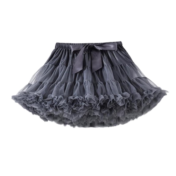Avrntaa Girls Elastic Waist Tutu Skirt Puffy Princess Tulle Skirt Ballet Dance Pettiskirts Underskirt 1-10Y