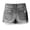 Gray, variant on LYMAYTER Women Denim Shorts Trendy Button Shorts Low Waist Hole Denim Shorts Summer Tassel Jeans for S-2XL