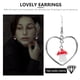 thumbnail image 4 of 1 par de mujeres encantadoras pendientes de hongos del corazón con forma de gota joyería, 4 of 6
