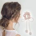 thumbnail image 2 of Unique Bargains 1 Pc Elegant Tulip Pendant Hair Scrunchies Hair Ties Pink, 2 of 5