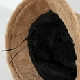 thumbnail image 4 of D-GROEE Winter Faux Bucket Hat Wool Fluffy Plush Bucket Hat Thick Fuzzy Fisherman Hat, 4 of 6
