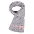 thumbnail image 4 of NAISIBABY Girls Winter Beanie and Scarf Set, Cute Knit Cap with Earflap Soft Warm Scarf Kids Windproof Thermal 2-Piece Gray 2-6T, 4 of 4