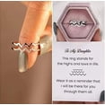 thumbnail image 1 of Anillo inteligente de plata de ley S925 de tendencia de doble línea europea y americana, anillo de tiempo a tiempo, anillo ajustable de transferencia multicapa para mujer, 1 of 1