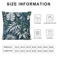 thumbnail image 5 of JRXY  Decorative Handmade Floral Leaf Throw Pillow Cover/Pillow Sham/Cushion Cover, European Pillow Covers White, 5 of 5