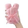 thumbnail image 6 of Clearance Under $0.96! 1Pc Bear-Shaped Coral Velvet Towel Gift (Cloth, Pink), 6 of 7