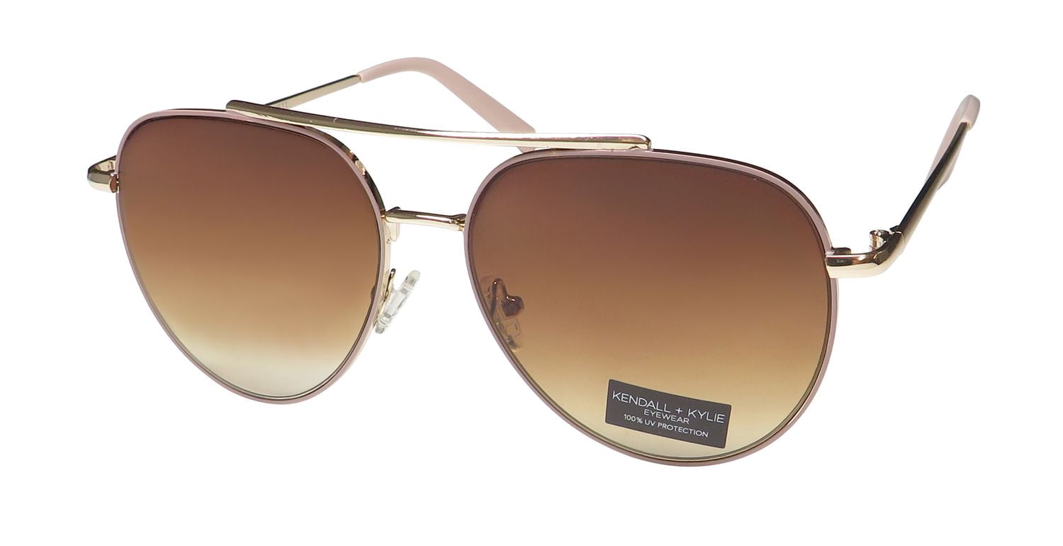 Kendall + Kylie Metal Cat Eye Aviator Sunglasses Kendall + Kylie Aria 4040 060 Silver/Grey Gradient Lens  main image 4